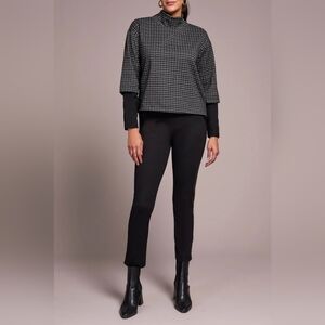 TRIBAL JEANS Mock Neck (Charcoal)